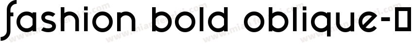 fashion bold oblique字体转换